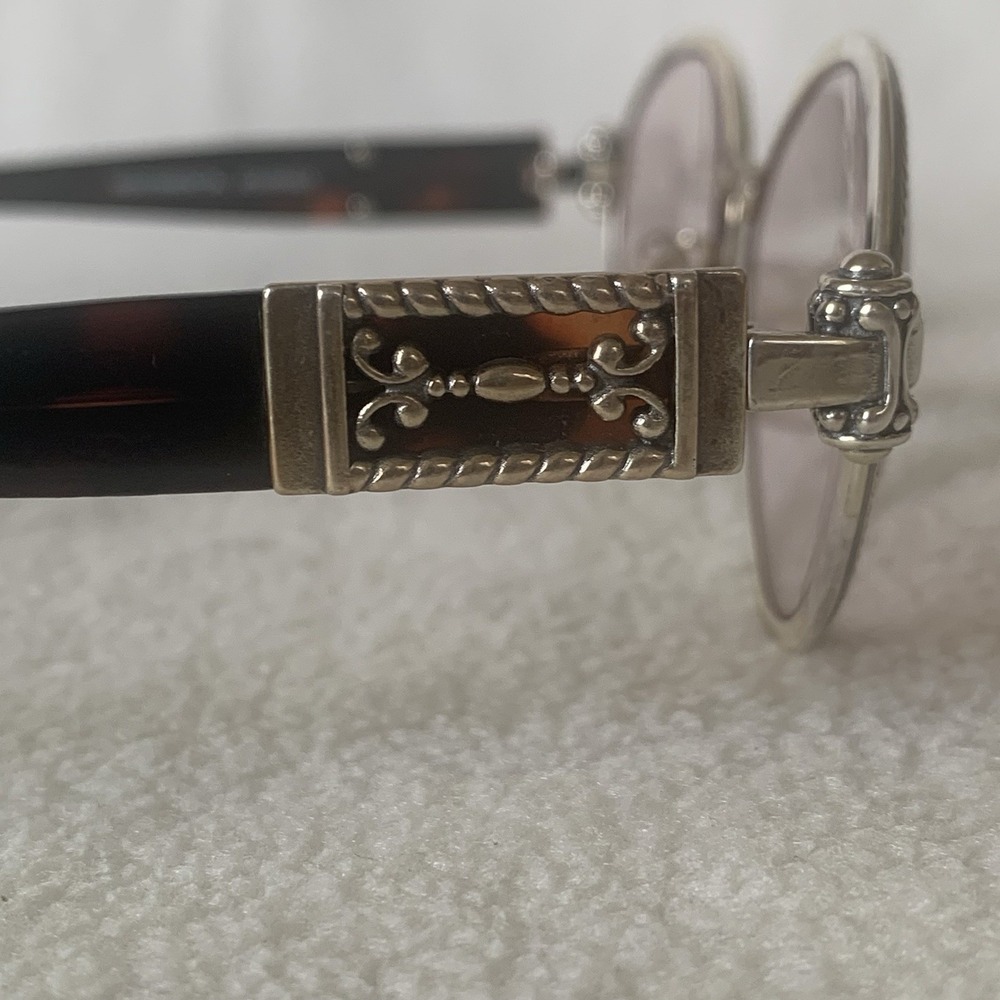 Brighton Vintage Eyeglass Frame SG498-135 Brown Handmade - Picture 6 of 16
